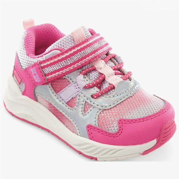 NEW Stride Rite Sizes 5- 10 Girls Player Sneaker Washable (M2P) - Pink Multi - Picture 1 of 7
